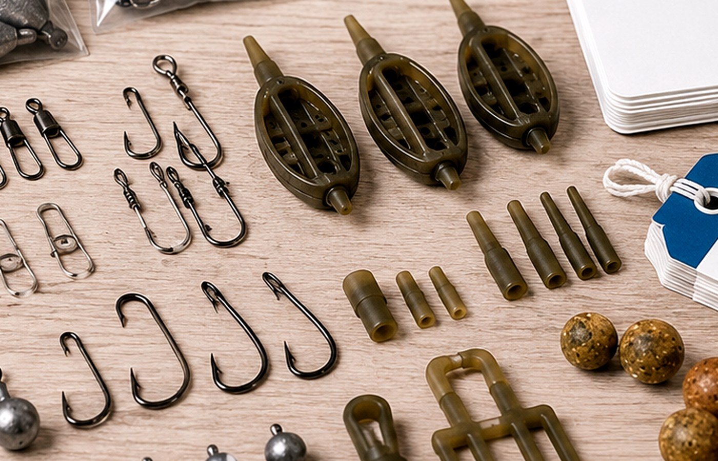 Carp Fishing Terminal Tackle OEM: Swivels, Clips, Plastics and Tungsten Parts