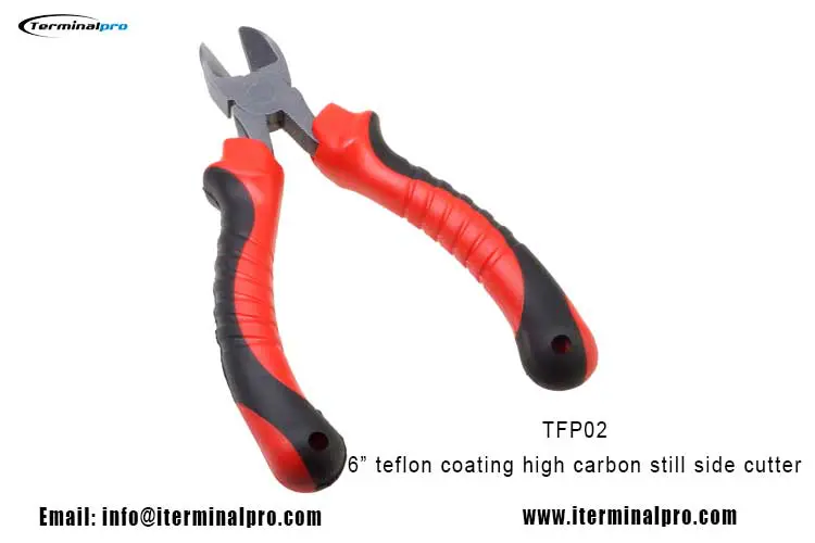 6-inch-teflon-coating-drop-forged-High-Carbon-Side-Cutter-Fishing-pliers-1