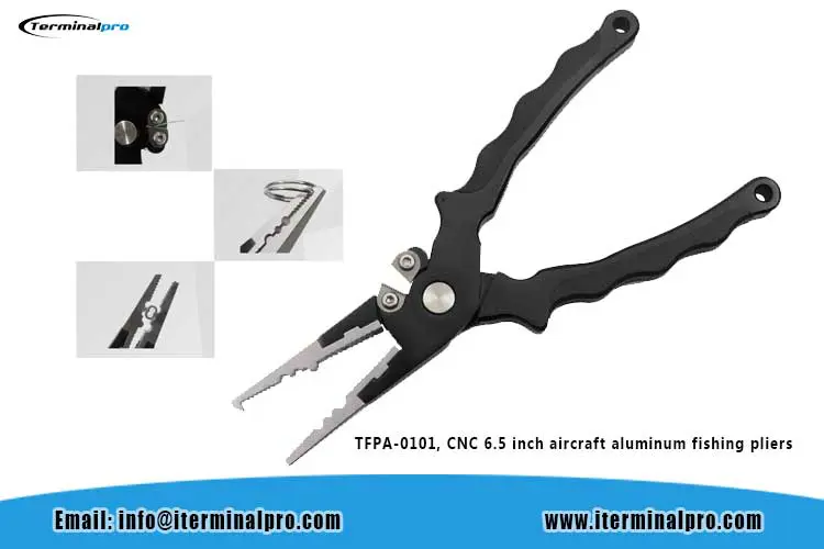 TFPA-0101, CNC 6.5 inch aircraft aluminum fishing pliers