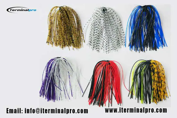 Wholesale replacement jig heads silicone skirts for bass fishing