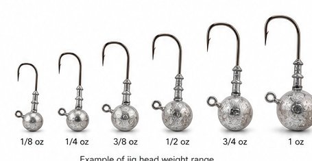 Jig head OEM quotation weight range from light freshwater sizes to heavier saltwater sizes