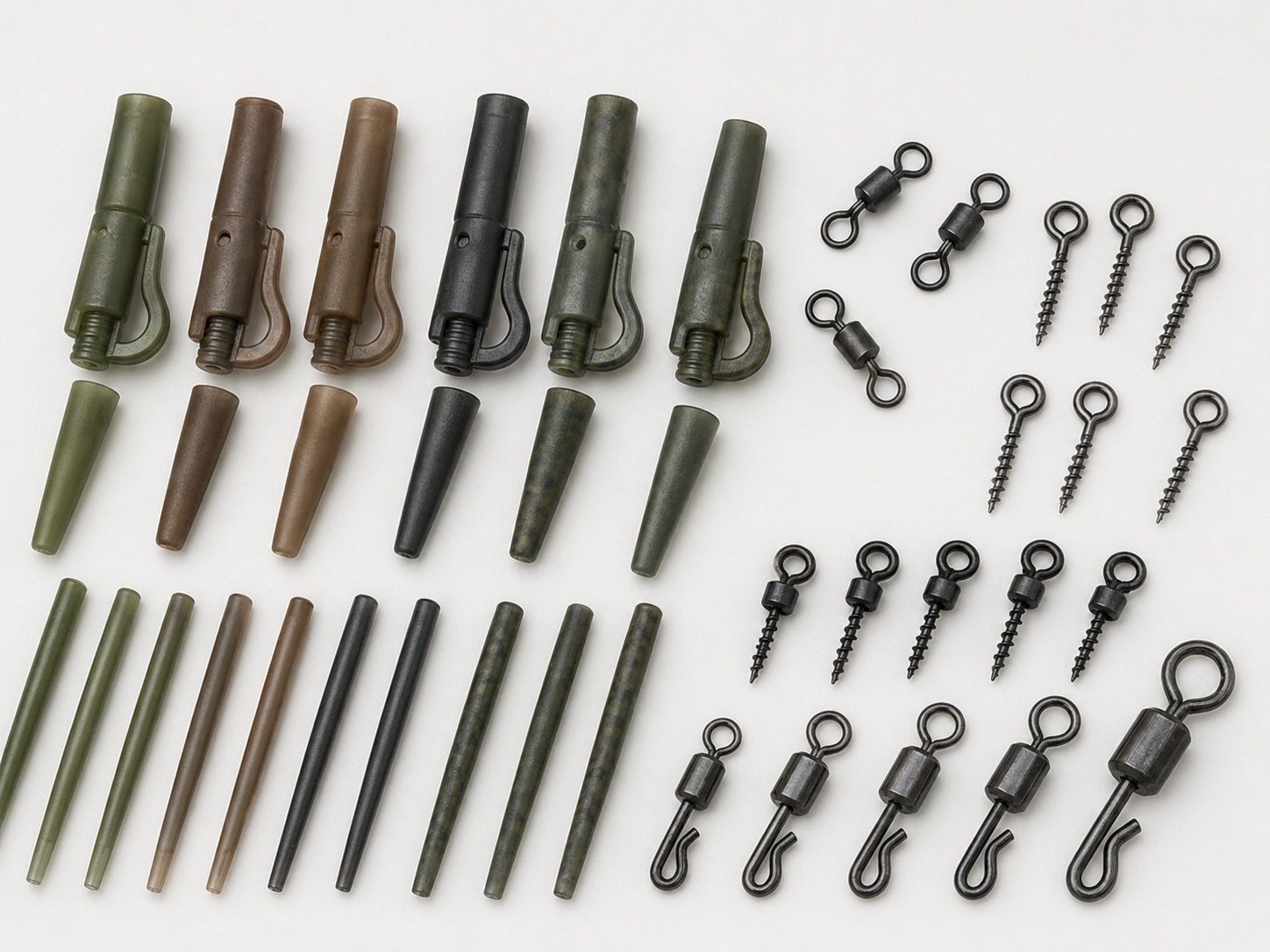 Carp terminal tackle color and finish options for private label OEM orders