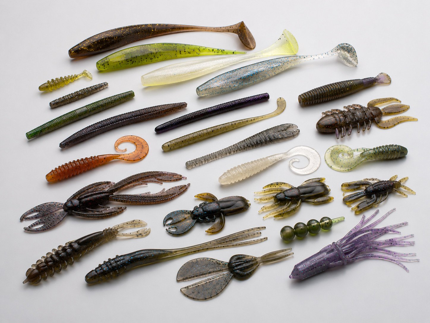 Custom soft bait shapes for soft lure product range planning
