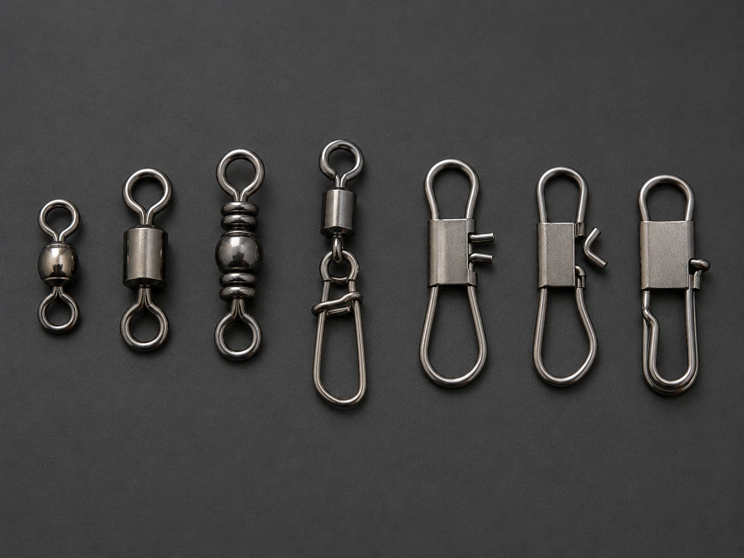 Different fishing swivel and snap types for terminal tackle OEM orders