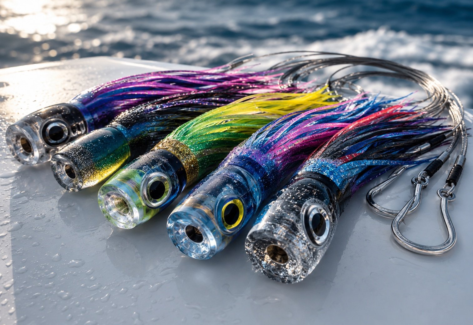 Offshore trolling lures for saltwater predator fishing