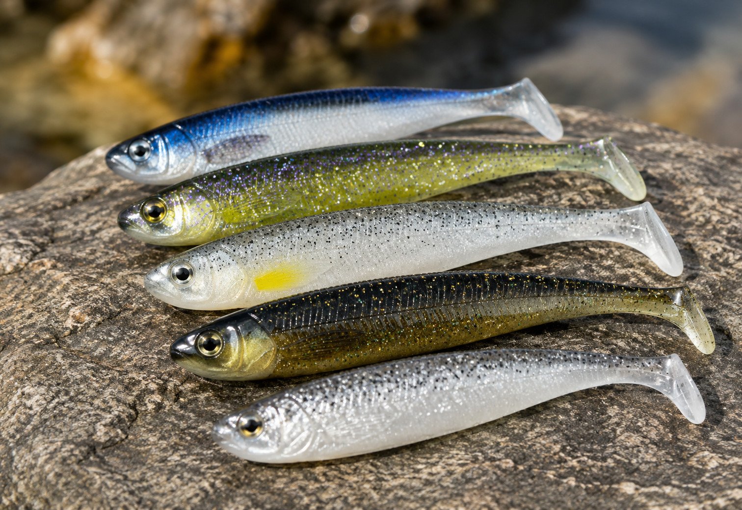Paddle tail shad soft baits for predator fishing