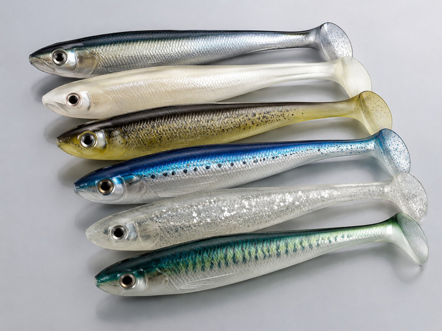Soft swimbait lures for predator and saltwater fishing