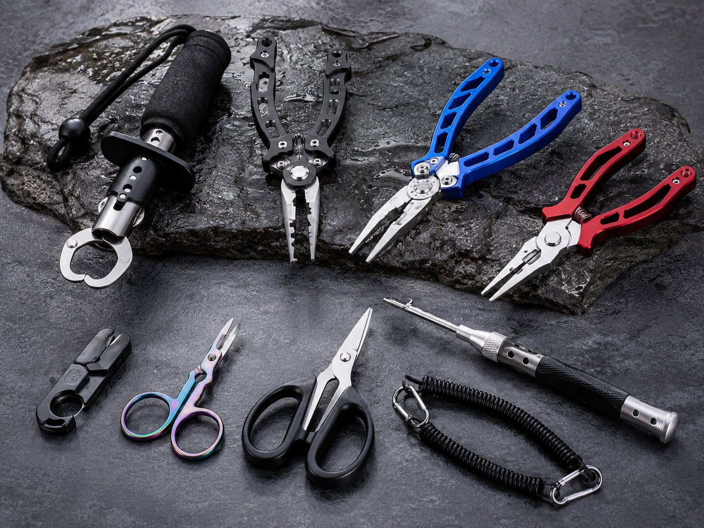 Fishing tool material function handle and accessory options for tackle buyers