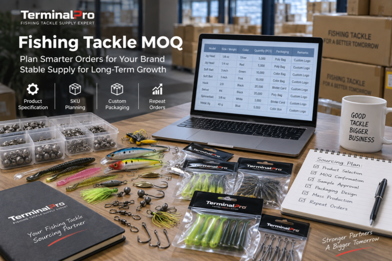 Fishing tackle MOQ planning for importers brands and wholesalers
